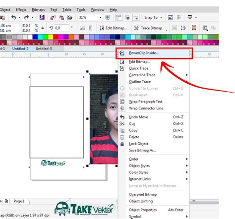 Memasukkan Gambar ke Dalam Objek dengan PowerClip .